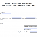 Free Delaware Notary Acknowledgement Forms Pdf Word