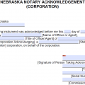 Free Nebraska Notary Acknowledgement Forms PDF Word