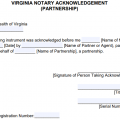 Free Virginia Notary Acknowledgement Forms Pdf Word