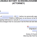 Free Louisiana Notary Acknowledgement Forms - PDF - Word