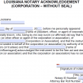 Free Louisiana Notary Acknowledgement Forms - PDF - Word