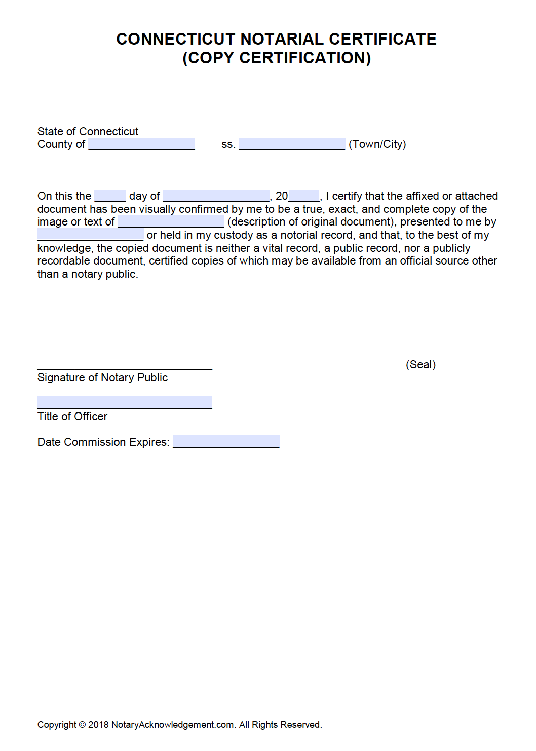 free-connecticut-notarial-certificate-copy-certification-pdf-word