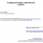 Free Florida Notary Acknowledgement - Representative - PDF - Word