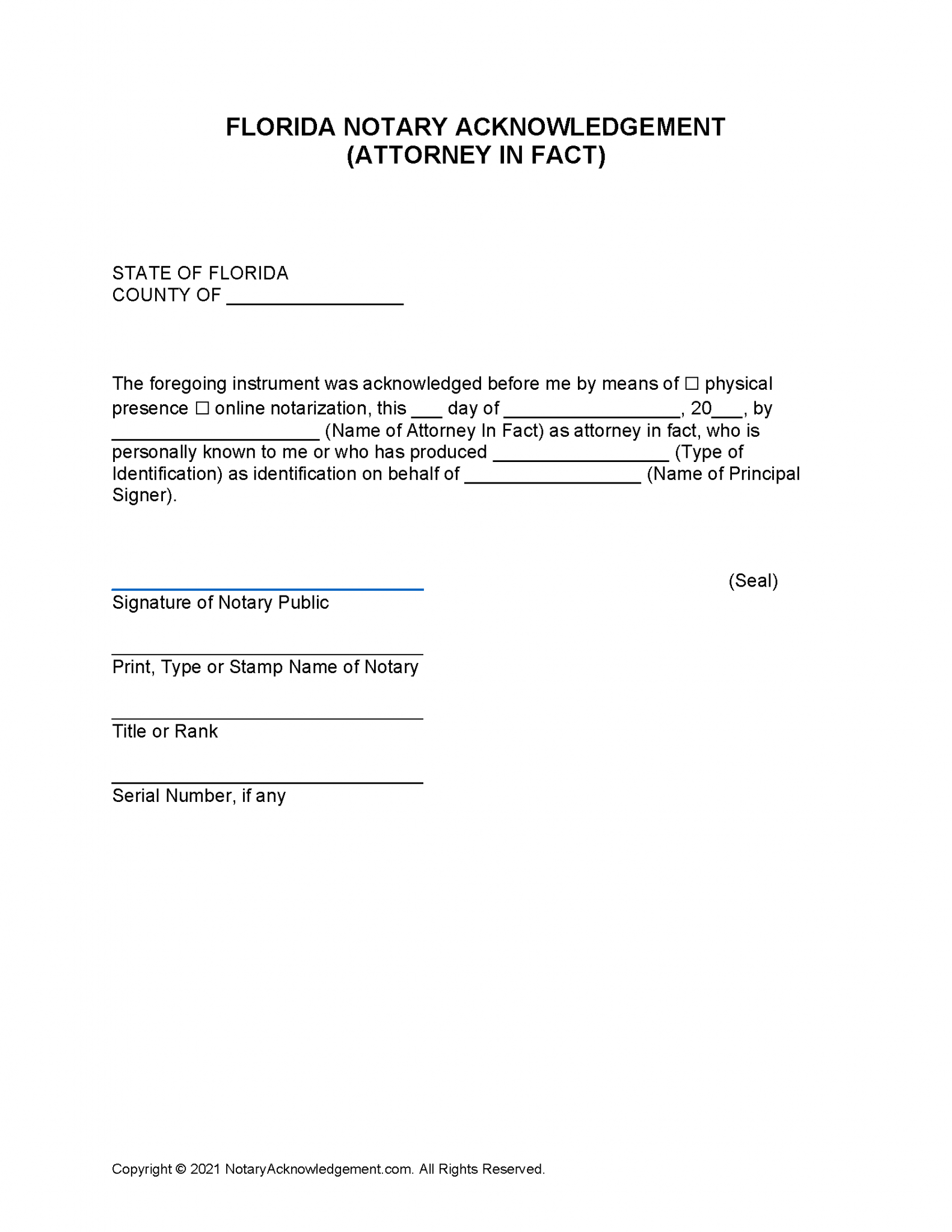 example of notarized document