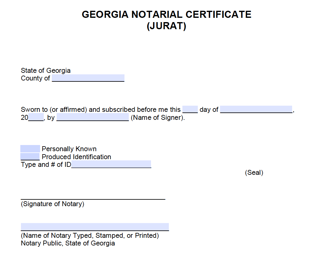 Georgia Notaries Public