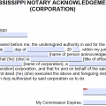 Free Mississippi Notary Acknowledgement Forms - PDF - Word