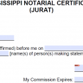 Free Mississippi Notary Acknowledgement Forms - PDF - Word