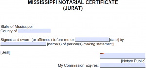 Free Mississippi Notary Acknowledgement Forms - PDF - Word