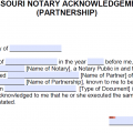 Free Missouri Notary Acknowledgement Forms - PDF - Word