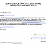 Free North Carolina Notary Certificate – Verification of Non ...