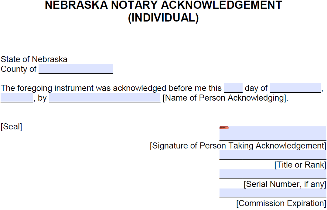 nebraska-notary-acknowledgement-fill-online-printable-fillable-blank