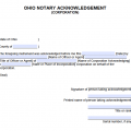 Free Ohio Notary Acknowledgement Forms - PDF - Word