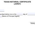 Free Texas Notary Acknowledgement Forms – PDF – Word