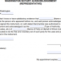Free Washington Notary Acknowledgement Forms - PDF - Word