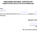 Free Wisconsin Notary Acknowledgement Forms - PDF - Word